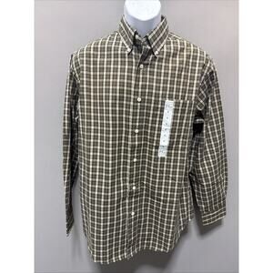 Field Gear Button Up Shirt Mens Small Green Camping Hiking Workwear Outdoor New